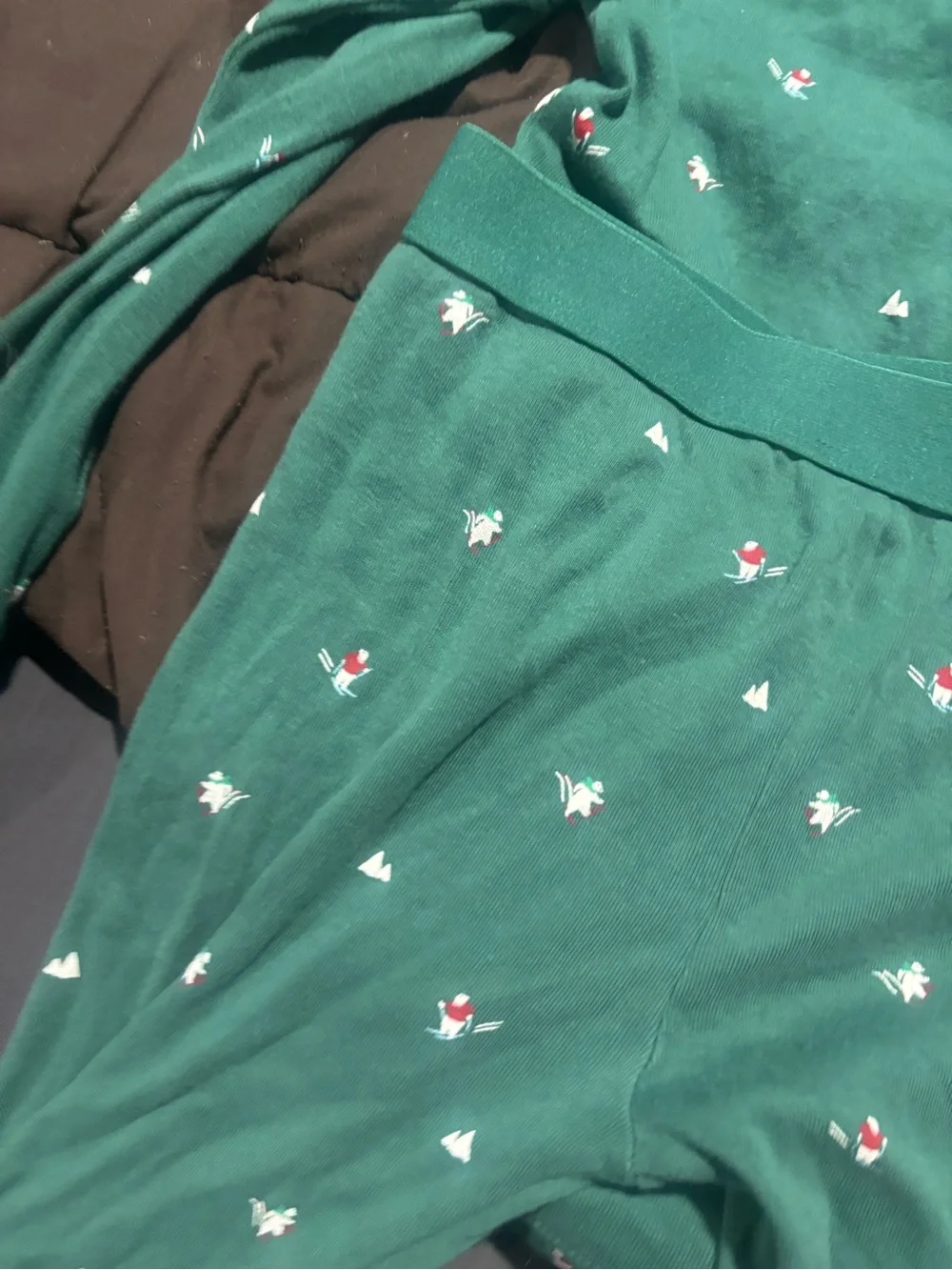 Green Kids Pajamas with Tiny Print